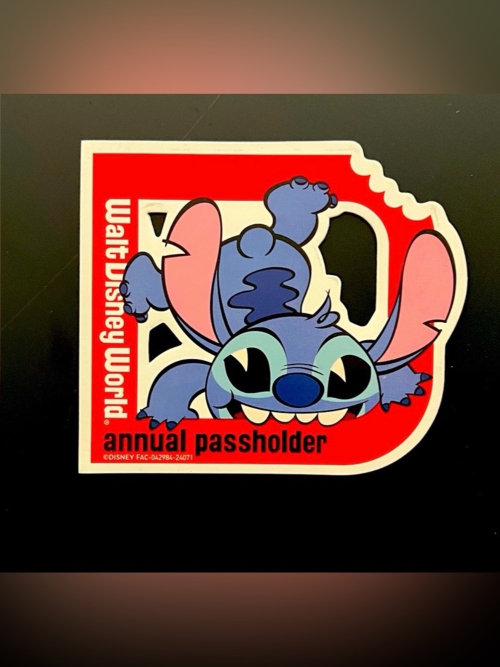 Walt Disney World Stitch Annual Passholder Magnet